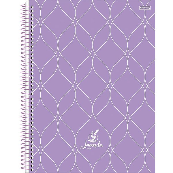 Caderno Colegial Capa Dura Lavander 80fls SD