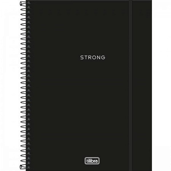 Caderno Universitário Neon Preto 1 Mat 80fls