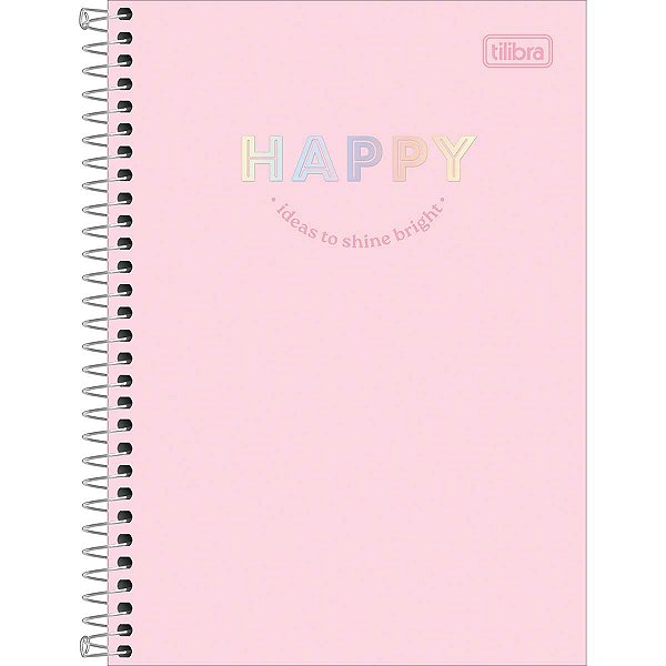 Caderno Happy Tilibra Espiral Grande 1 Matéria