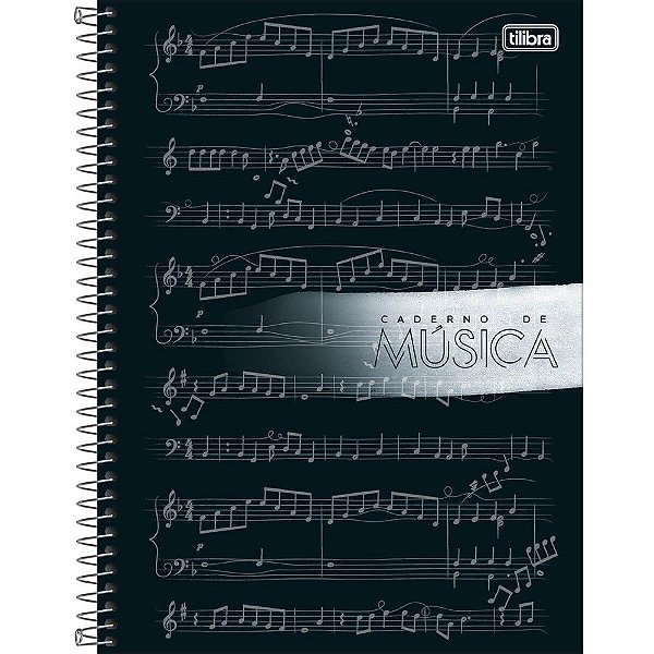 Caderno de Música Espiral Capa Dura Universitário Tilibra