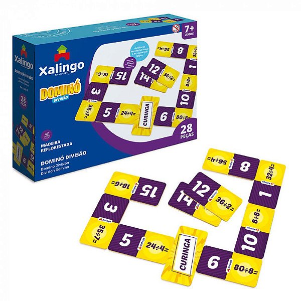 Brinq ped domino divisão 28pcs 5259.8 xalingo