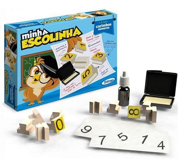Brinq ped carimbos numeros minha escolinha 5155.4 xalingo