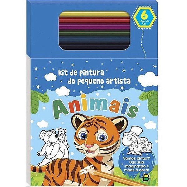 Kit de Pintura do Pequeno Artista: Animais Brasileitura
