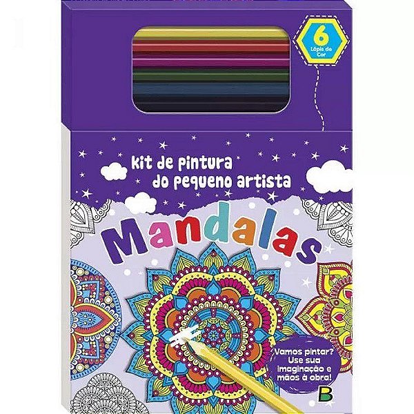Livro Kit de Pintura do Pequeno Artista: Mandalas Brasileitura