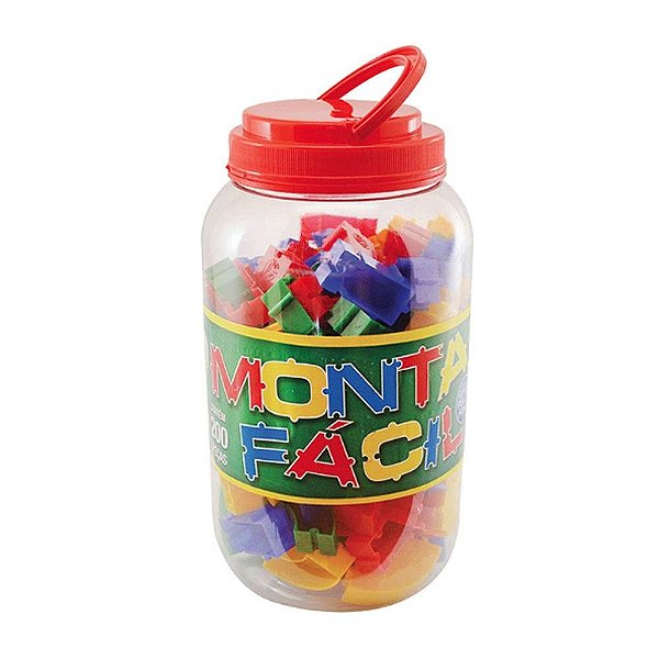Jogo Monta Fácil - 200 Peças - Pais E Filhos