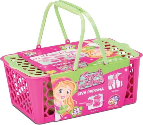 Cesta Leva Papinha Sweet Fantasy 0124 - Cardoso Brinquedos