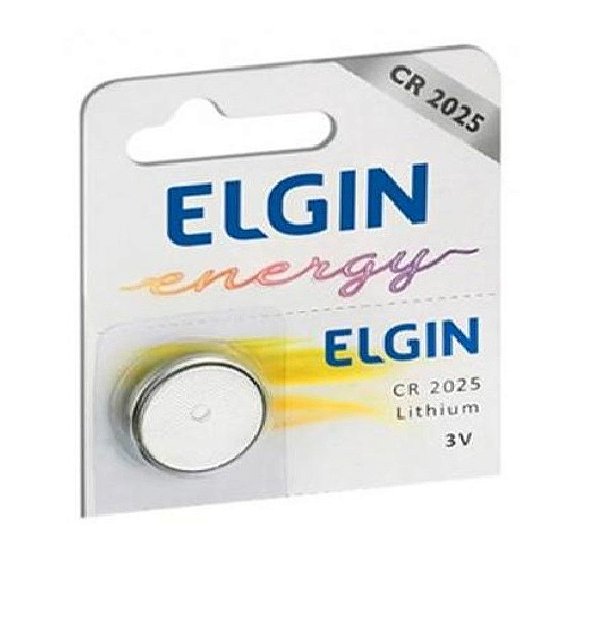 Bateria Lithium 3v Cr-2025 Elgin 82192 Unidade