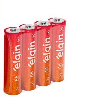 Pilha aa zinco energy 82185 elgin c/4