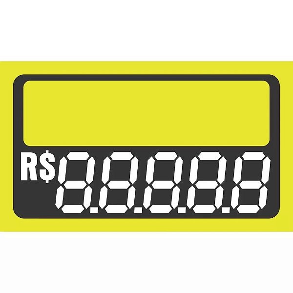 Etiqueta P/ Preço Pvc 55x32mm C/10 8888 241754 Grespan