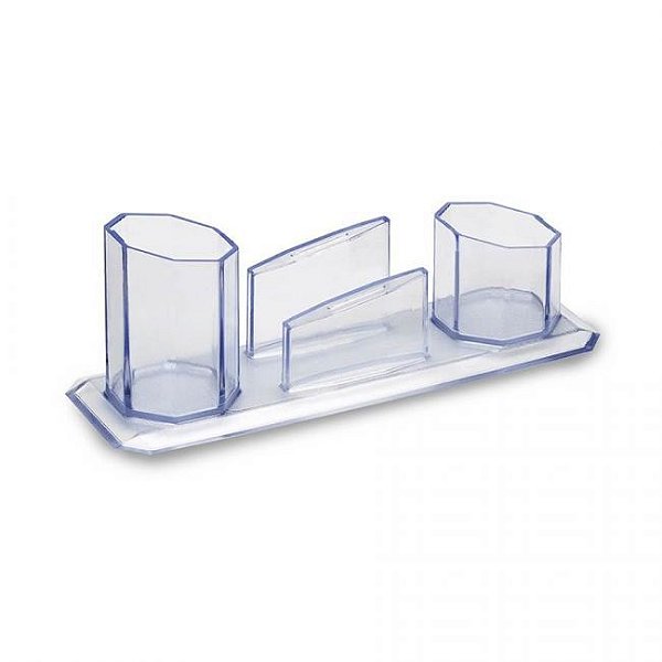 Porta Lapis/Clips/Lembrete Cristal Waleu 10250016