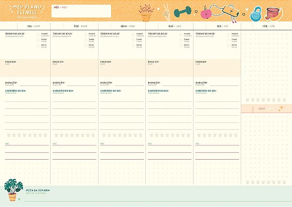 Bloco Planner Semanal Permanente De Boas 52Fls Jandaia