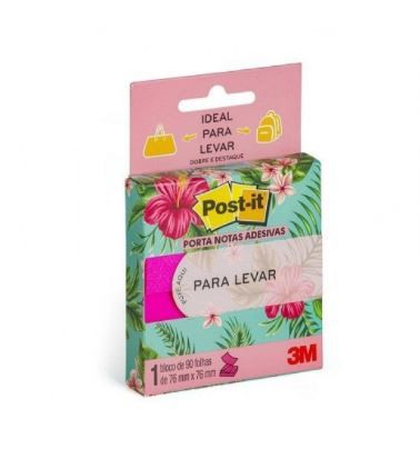 Dispensador Pop-up 3m Notas Para Levar 76mmx76mm Rosa 90 Fls