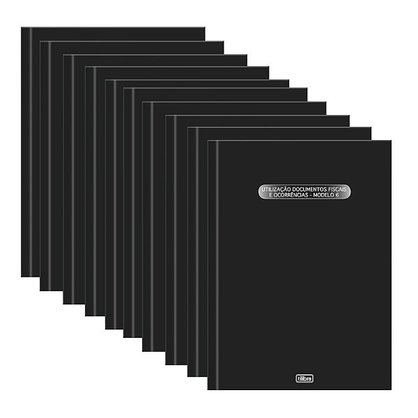 Kit C/10 Livros Reg. Ut Docto Fis Mod6 50f Tilibra 121169