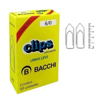 Clips Bacchi 6/0 Linha Leve C/50