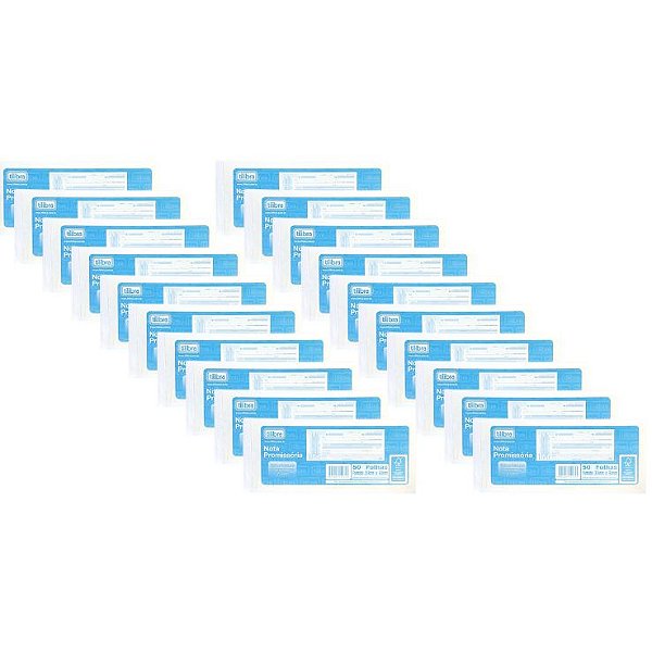 Kit C/20 Notas Promissoria 50fl Gr Tilibra 151351