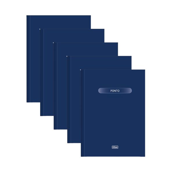 Kit C/5 Livros De Ponto 1/4 160f Tilibra 120855