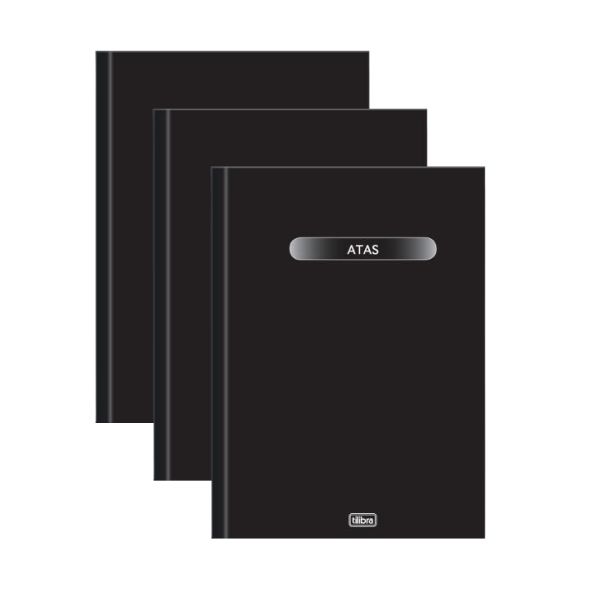 Kit C/3 Livros Atas S/M 200f Tilibra 120600