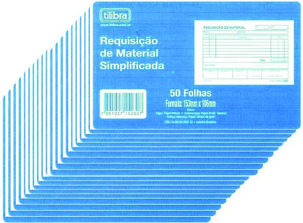 Requisição de material simplif 50f tilibra 152307 c/20 Un
