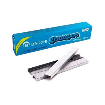 Grampo 26/6 C/1000 Bacchi Galvanizado