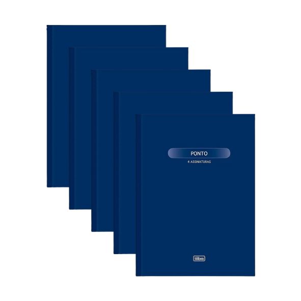 Kit C/5 Livros De Ponto Gd 100fl Tilibra 120847