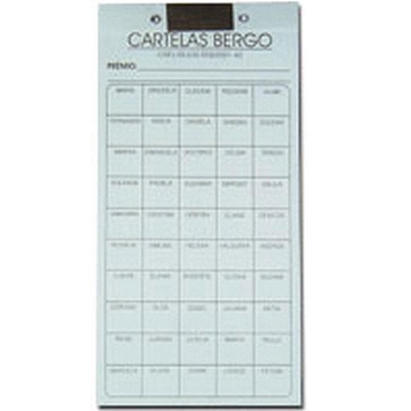 Cartela De Rifa - 50 Nomes