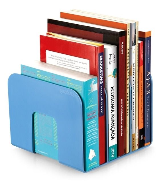 Organizador P/ Livros Azul Pastel Waleu 10320395