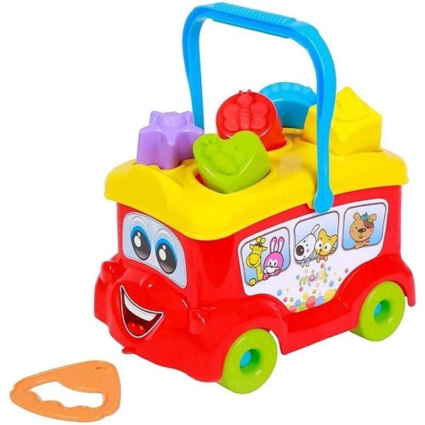 Brinq Baby Bus C/Cubinhos 4086 Maral