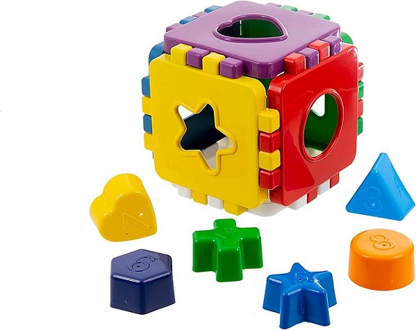 Brinq Cubo Baby Educativo C/Blocos Bq7005s Kendy Brinquedos