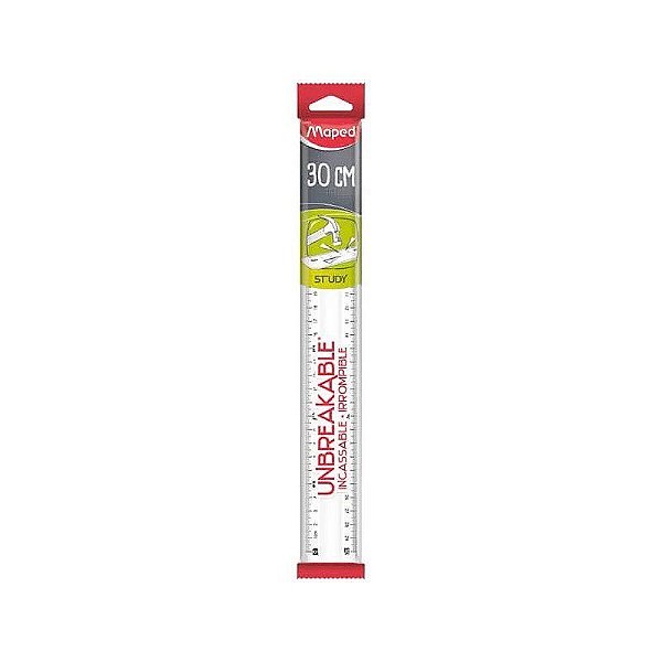 Regua 30cm Flexivel Transparente 245620 Maped