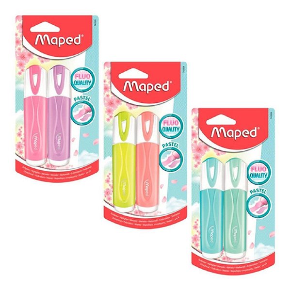 Caneta Marca Texto Maped Tons Pastel C/2 742528