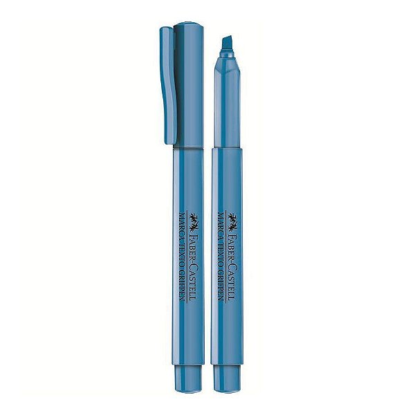 Caneta marca texto faber grifpen azul