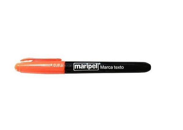Caneta Marca Texto Maripel Laranja Un