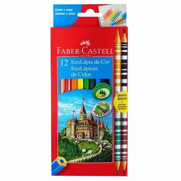 Lapis De Cor C/10 +2 Bicolor Faber 120112/2B