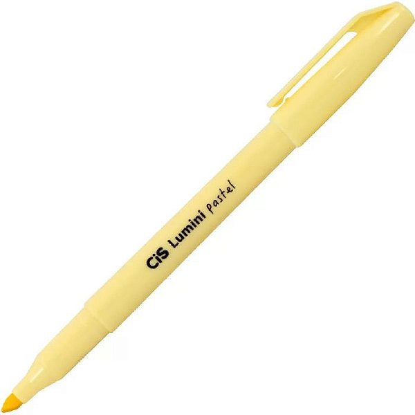 Caneta Marca Texto Lumini Pastel Amarelo 56.9900 / 12un