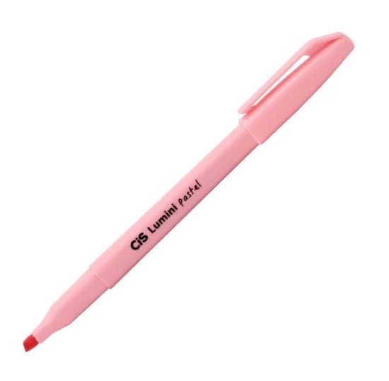 Caneta Marca Texto Cis Lumini Cores Pastel Rosa 57.0000
