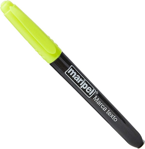 Caneta Marca Texto Maripel Amarela Un