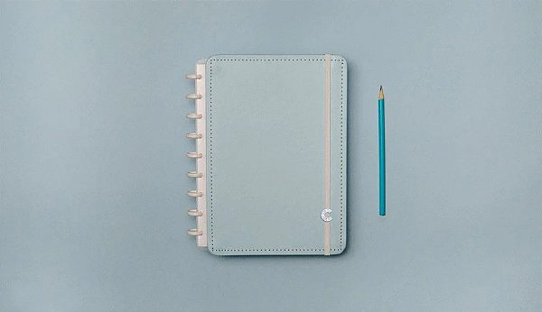 Caderno Inteligente Medio Azul Pastel Cimd3079