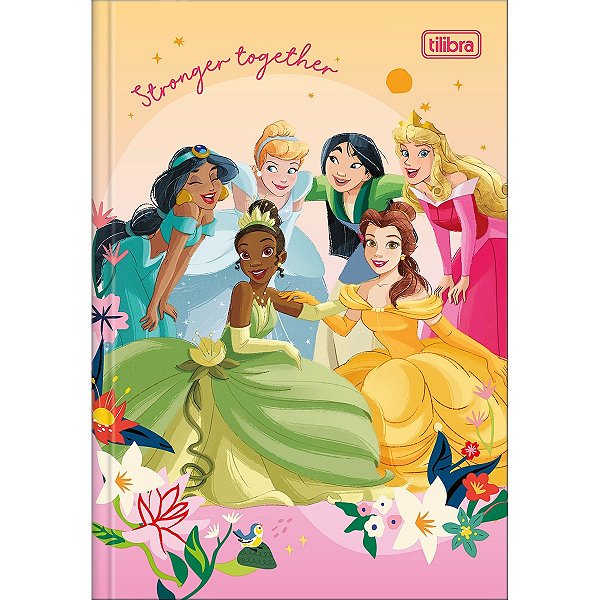 Caderno Princesas 1/4 Brochura Capa Dura 80f Tilibra