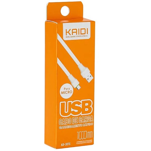 Cabo Usb X Micro Usb V8 1m Kd-307as Kaidi