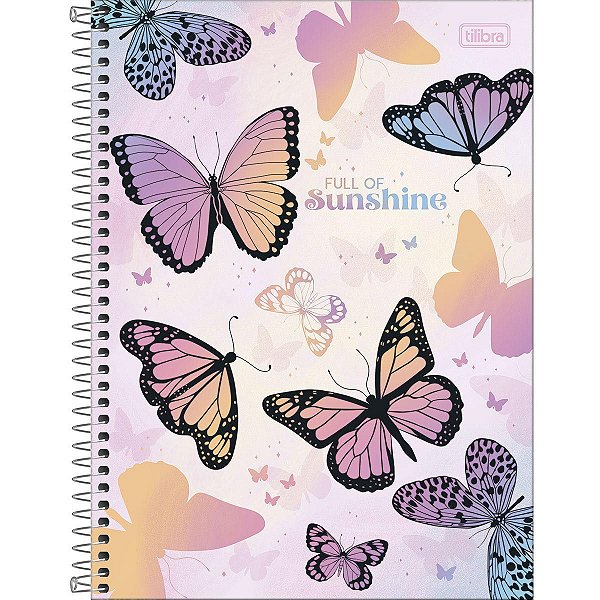 Caderno Espiral Capa Dura Universitário 1 Matéria Daisy 80fls