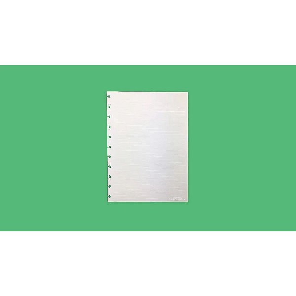 Refil Caderno Inteligente Grande Pautado Linha Branca 120g C/30f Cirg4012