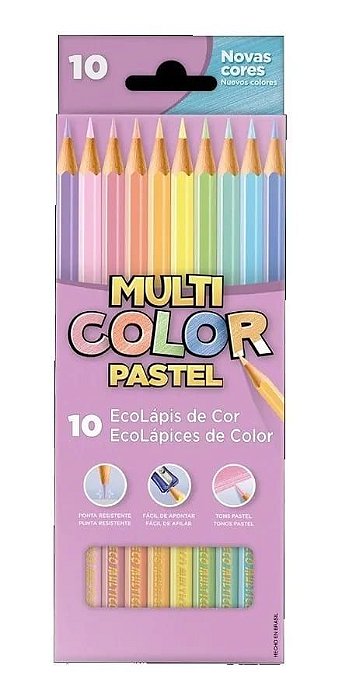 Lapis De Cor C/10 Multicolor Pastel Faber