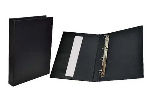 Fich 4 Argolas 40mm Of Preto Cristal Acp 3340pt
