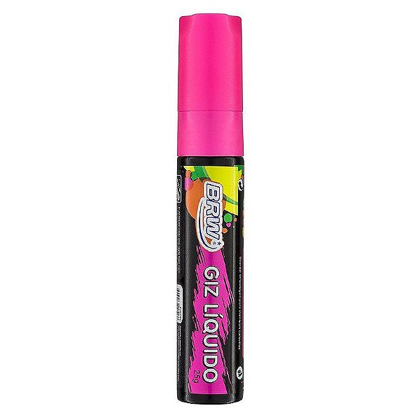 Marcador giz liquido 15mm rosa gz1502 brw