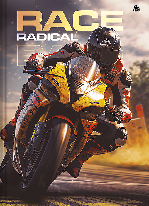 Caderno Brochurão Capa Dura Motos 80fls SD