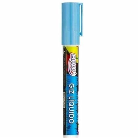 MARCADOR GIZ LIQUIDO 6MM AZUL GZ0615 BRW