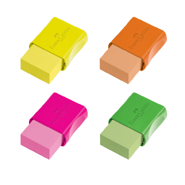 Borracha Plastica Pq Faber Neon 7024FLVN