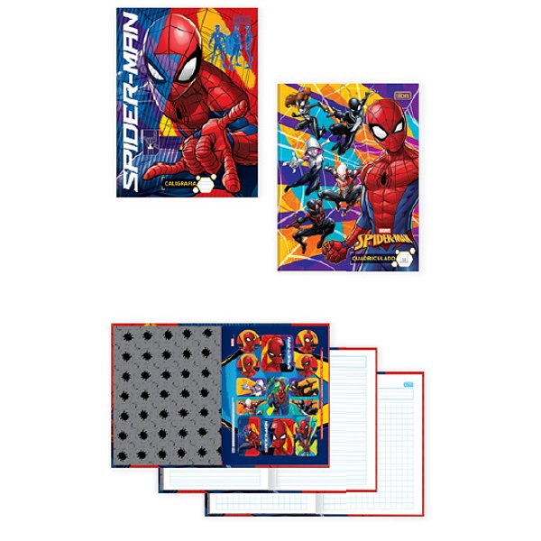 Brochurao Cd Quadriculado Spider Man 40f Tilibra 146811