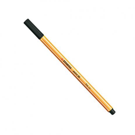 Caneta C/ Ponta Porosa 0.4 Stabilo Preto 88/46 118.6100
