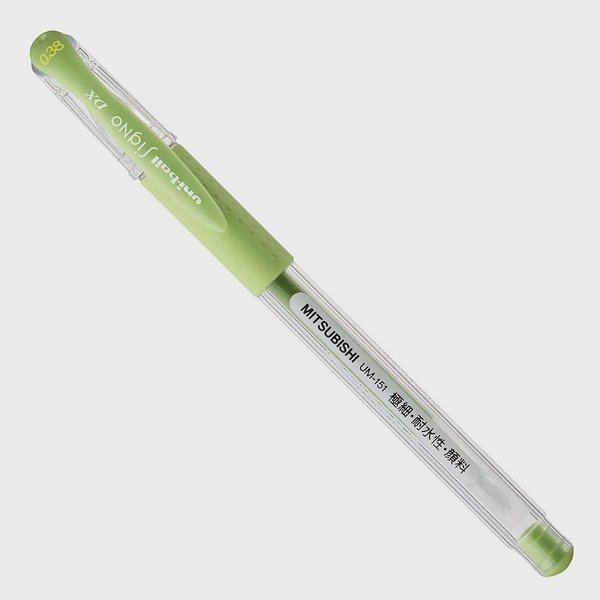 Caneta Gel Signo Um-151 Maça Verde